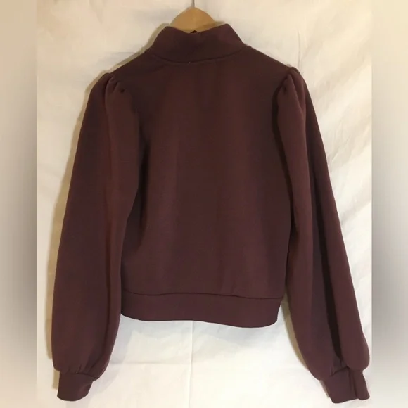 Balloon Sleeve Quarter Zip by Zsupply - Picture 5 of 5